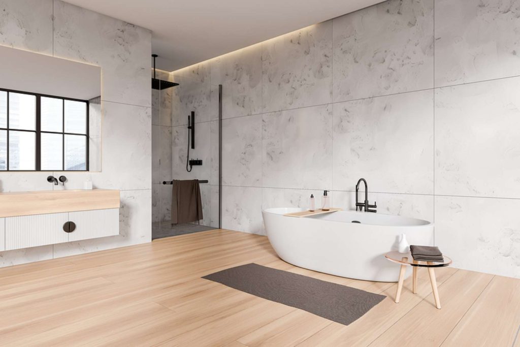 Modern Hotel bathroom open design